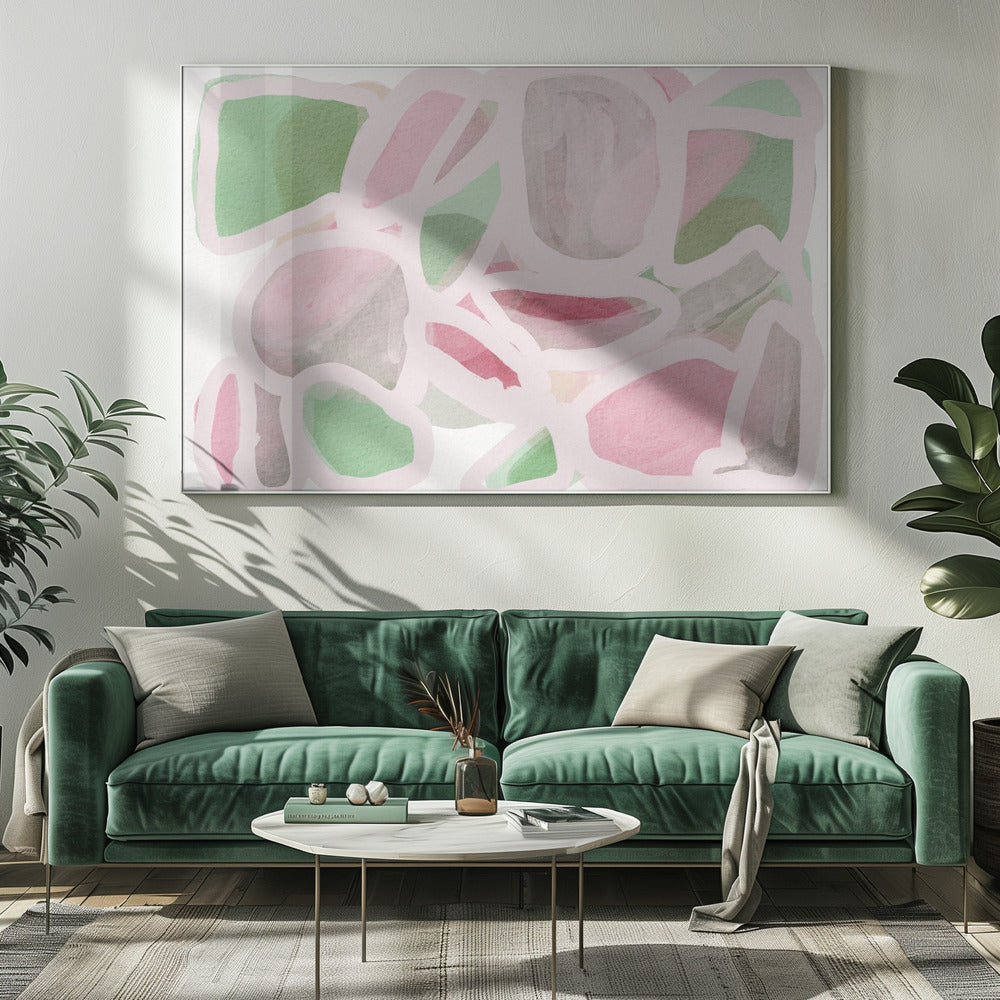 Pink Scribble | Canvas