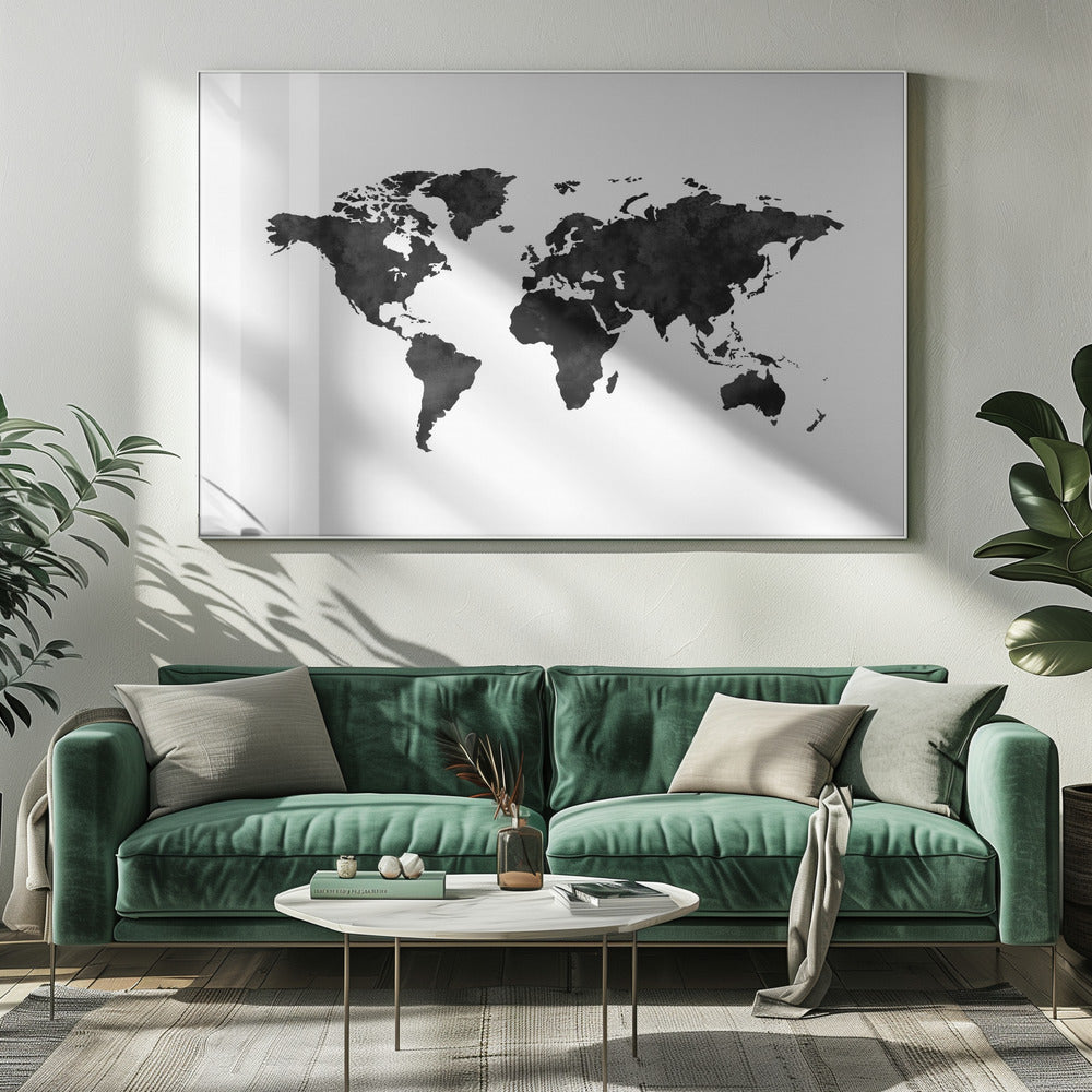 Inked World Map | Canvas