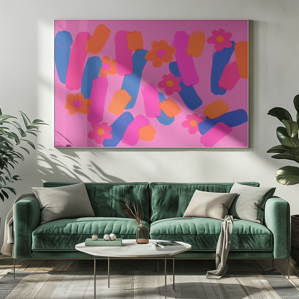 Floral Brush Dance | Canvas