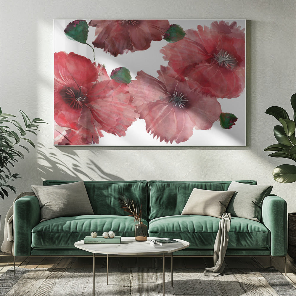 Big Red Flowers 1 | Canvas