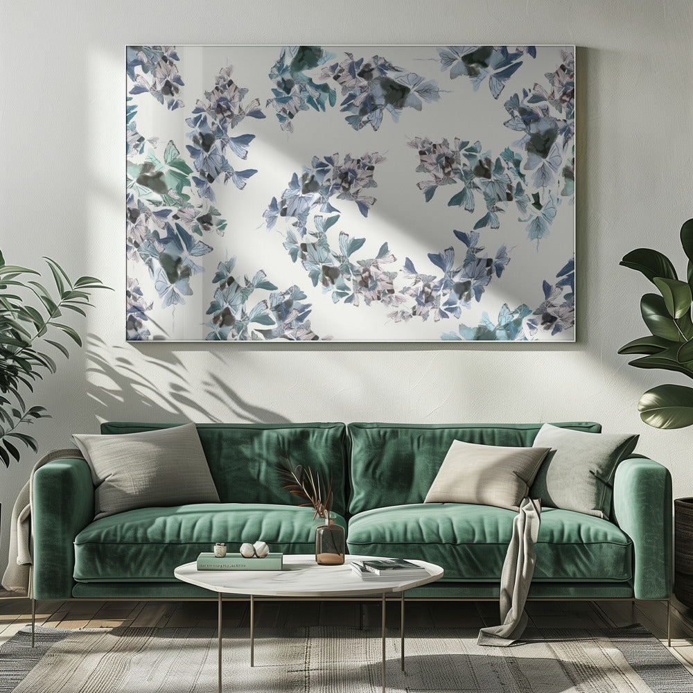 Blue Floral Mix | Canvas