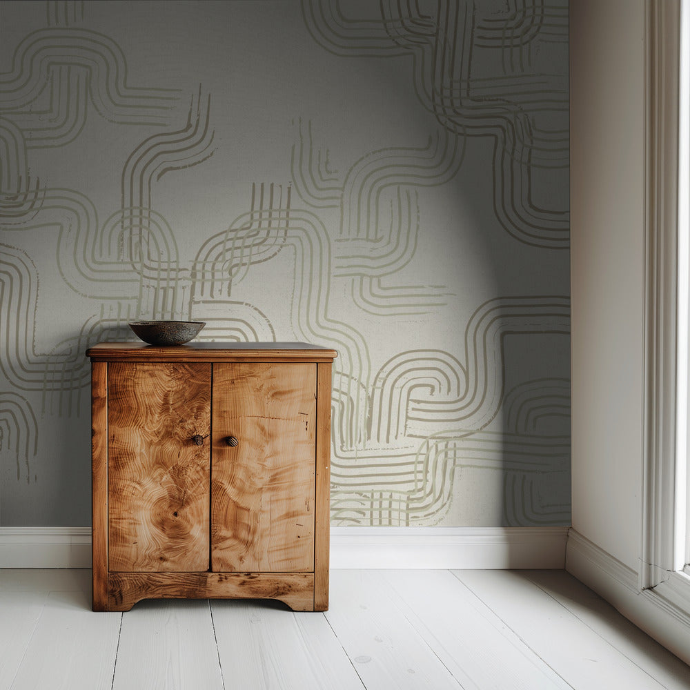 calming essentials traces neutral white | Wallpaper