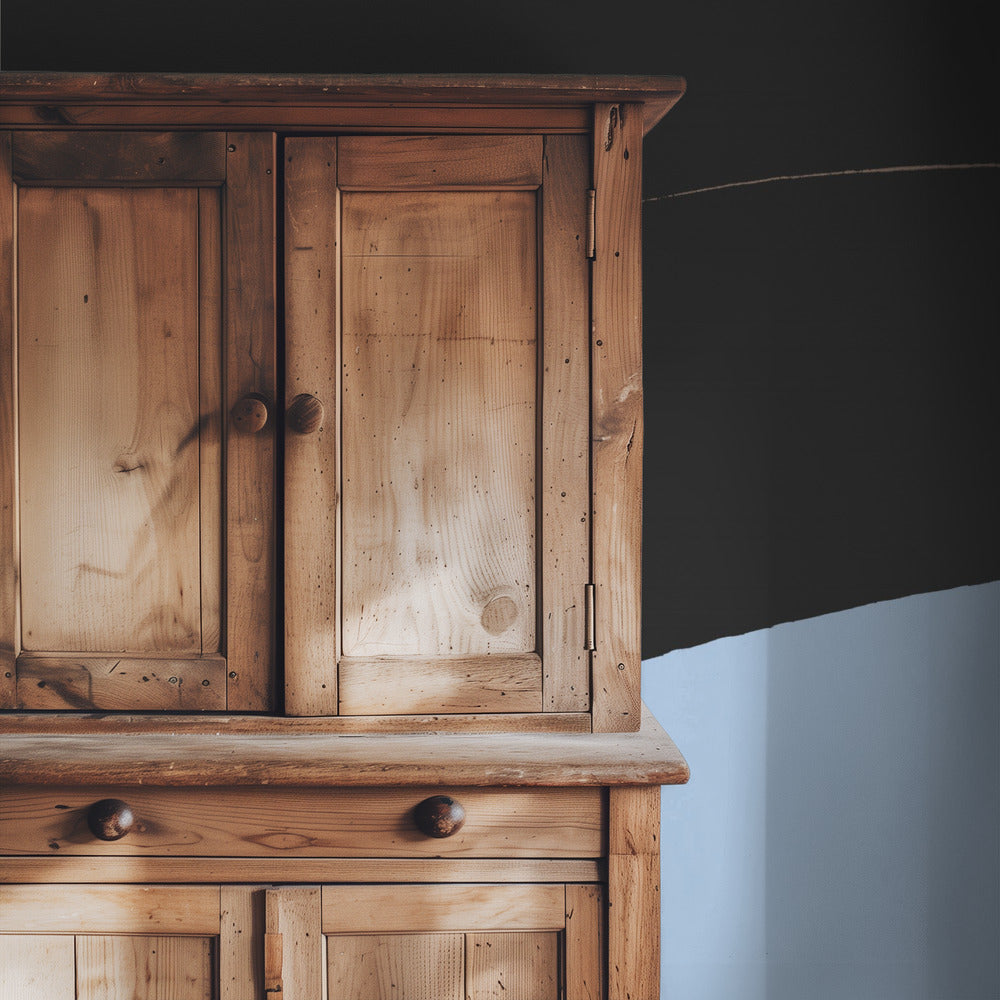 Interwoven Contrast Black Bold Meets Blue Soft | Wallpaper