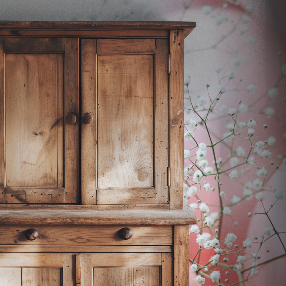 Pink Balloons with Flower | Wallpaper