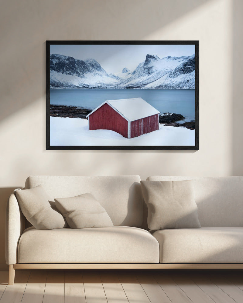 Red hut | Canvas