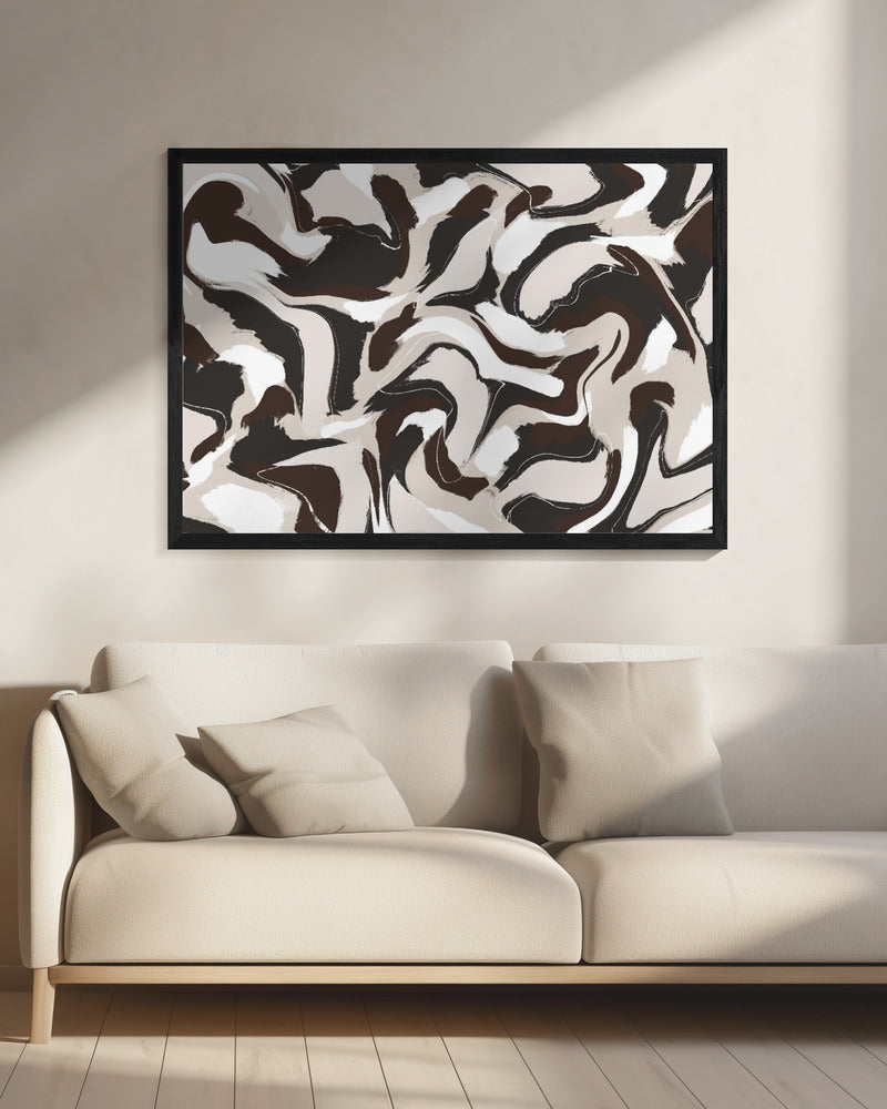 Swirling Earth Tones | Canvas