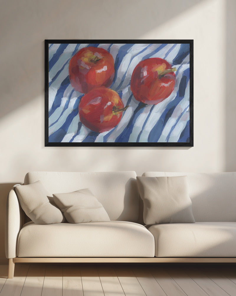 Three Red Apples | Canvas