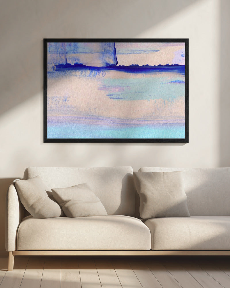 Pastel Colors Blended With Vibrant Blues | Canvas