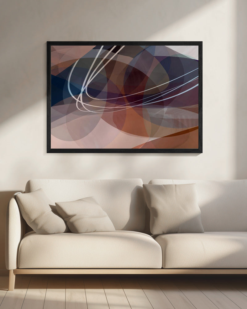 Dusty Rose Shapes 3 | Canvas