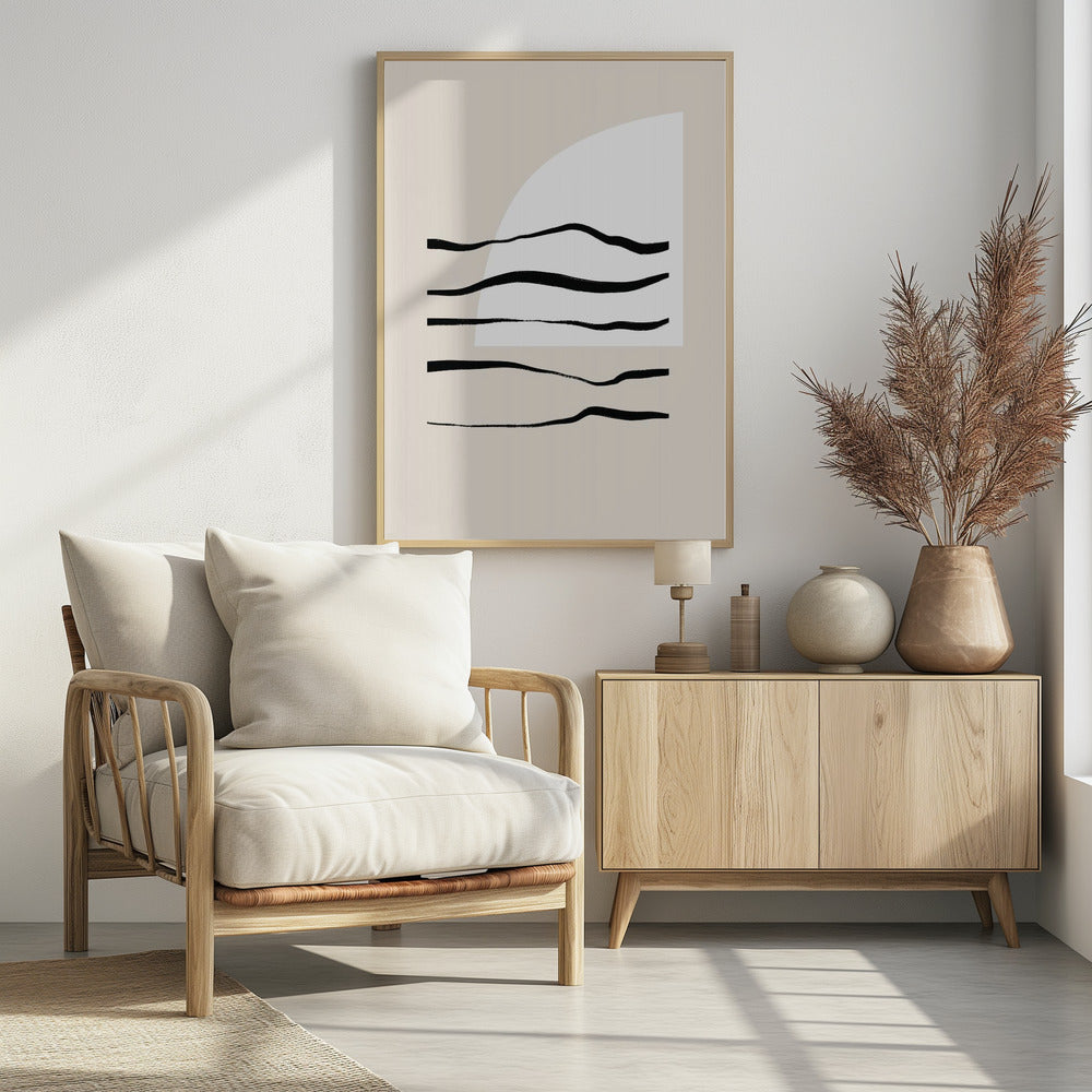 Curved Lines &amp; Light | Poster