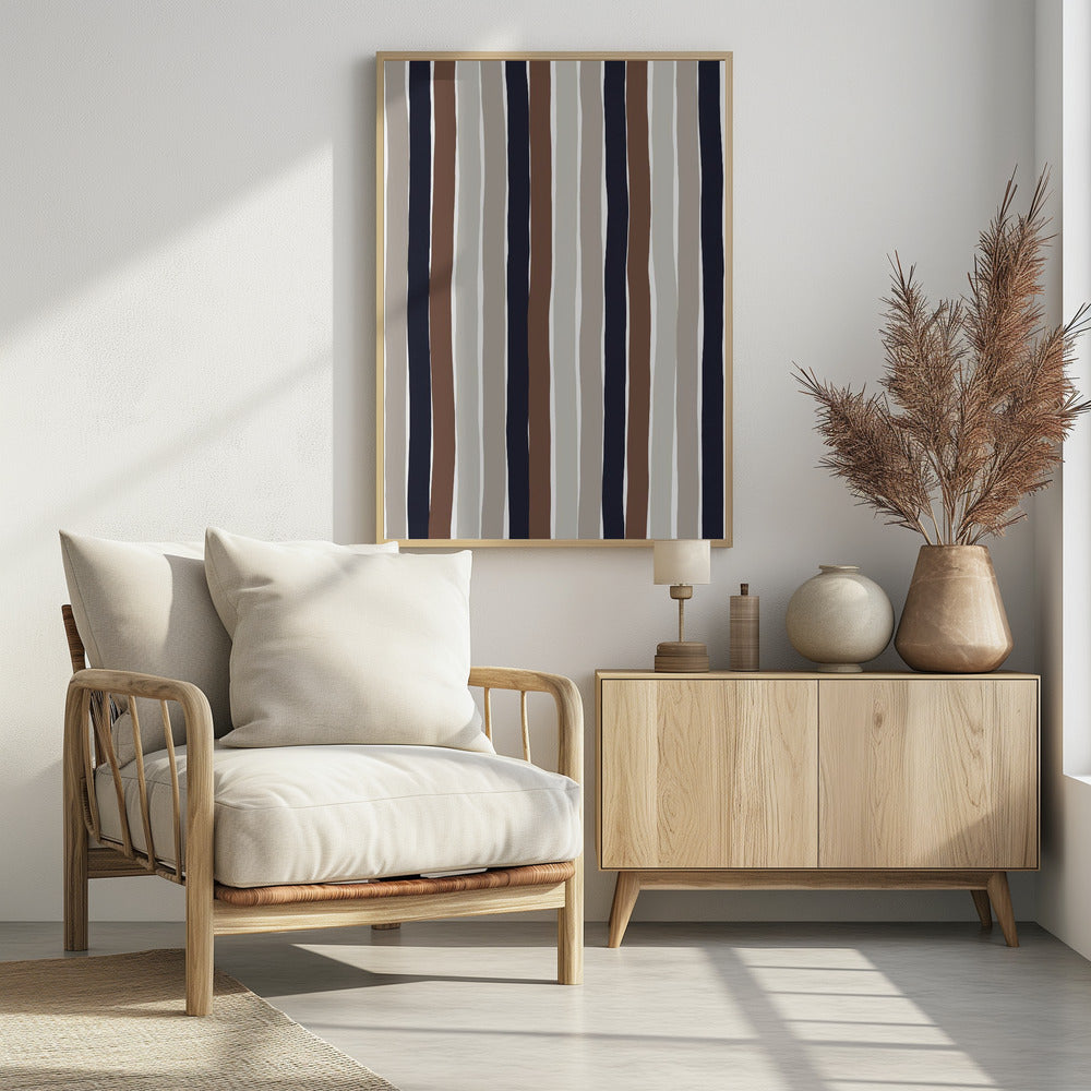 Wavy Earth Stripes | Poster