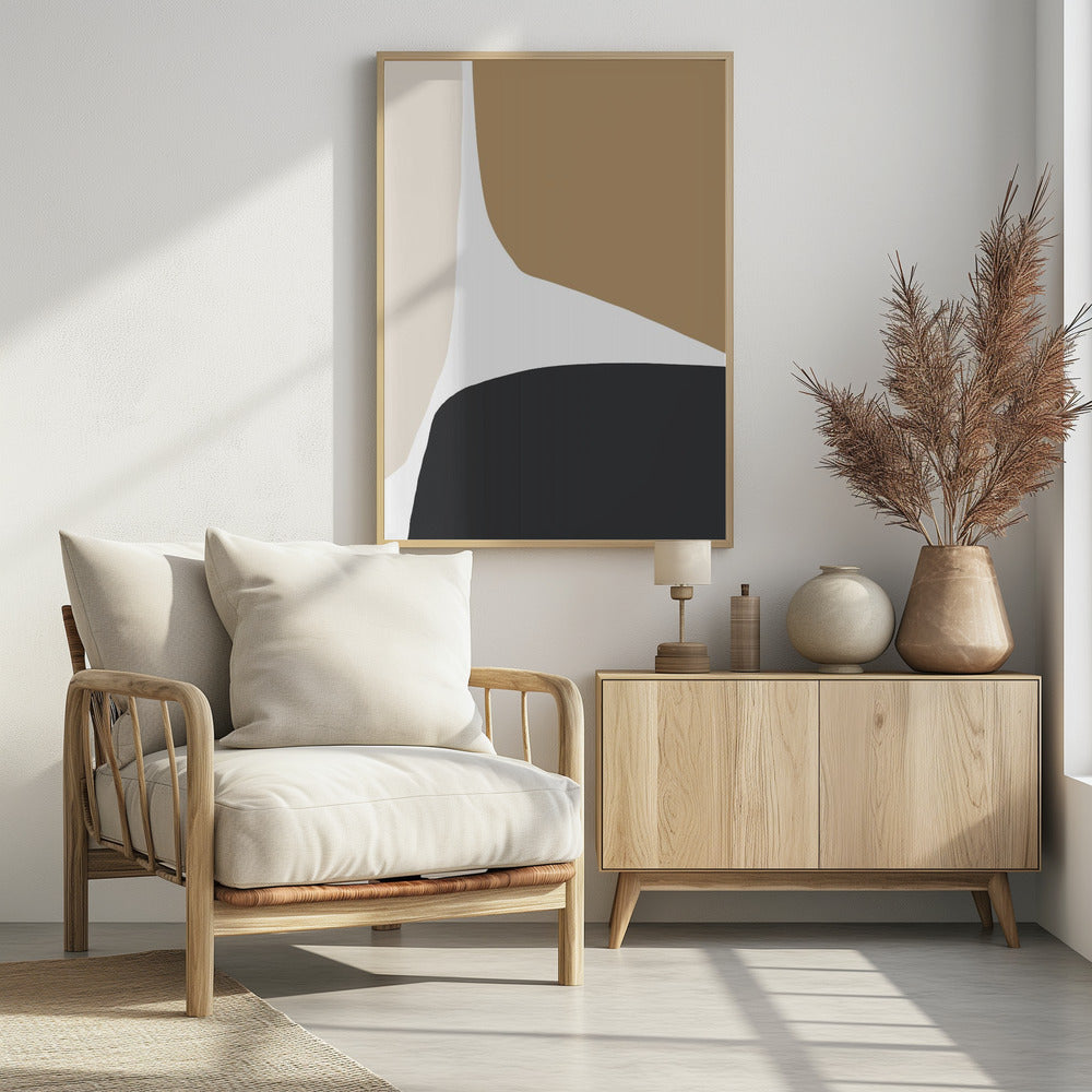 Geometric Shapes in Neutral Tones | Poster