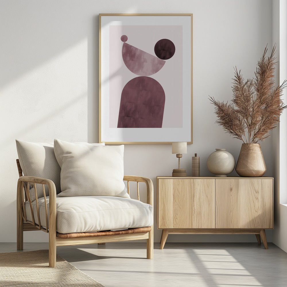 Geometrical Shapes Purple | Poster
