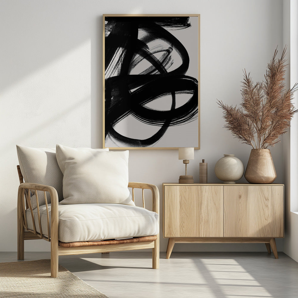 Abstract Brush Strokes 5 A1 | Poster