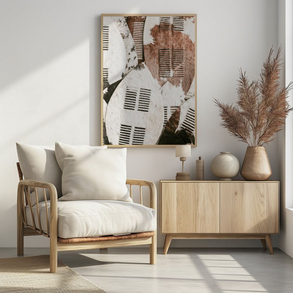 Tribal Hide Shields | Poster