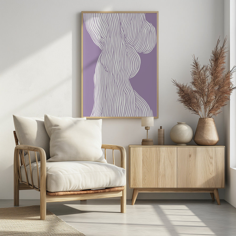 Curved Lines Flow | Poster