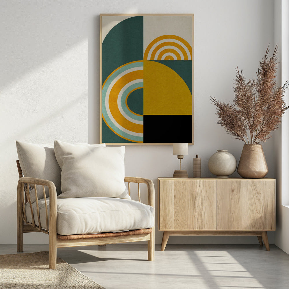 Rainbow Plus Shapes8 | Poster