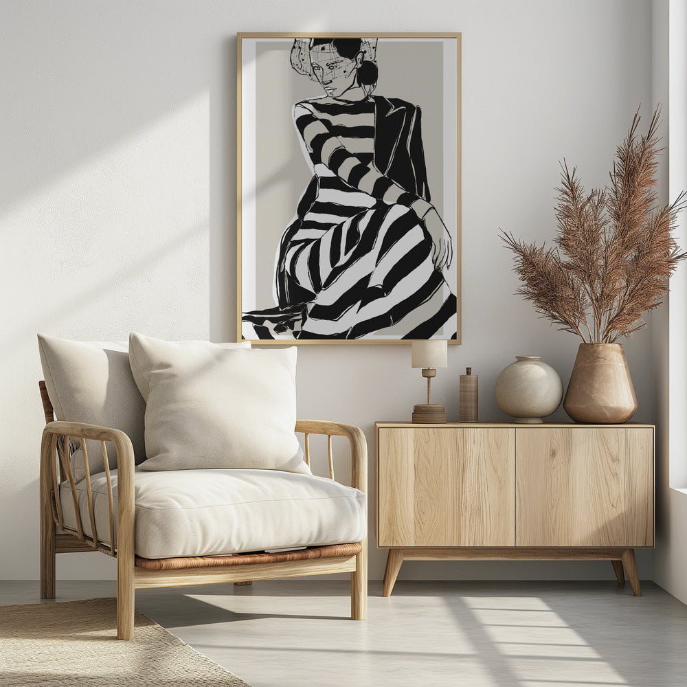 Striped Elegance | Poster