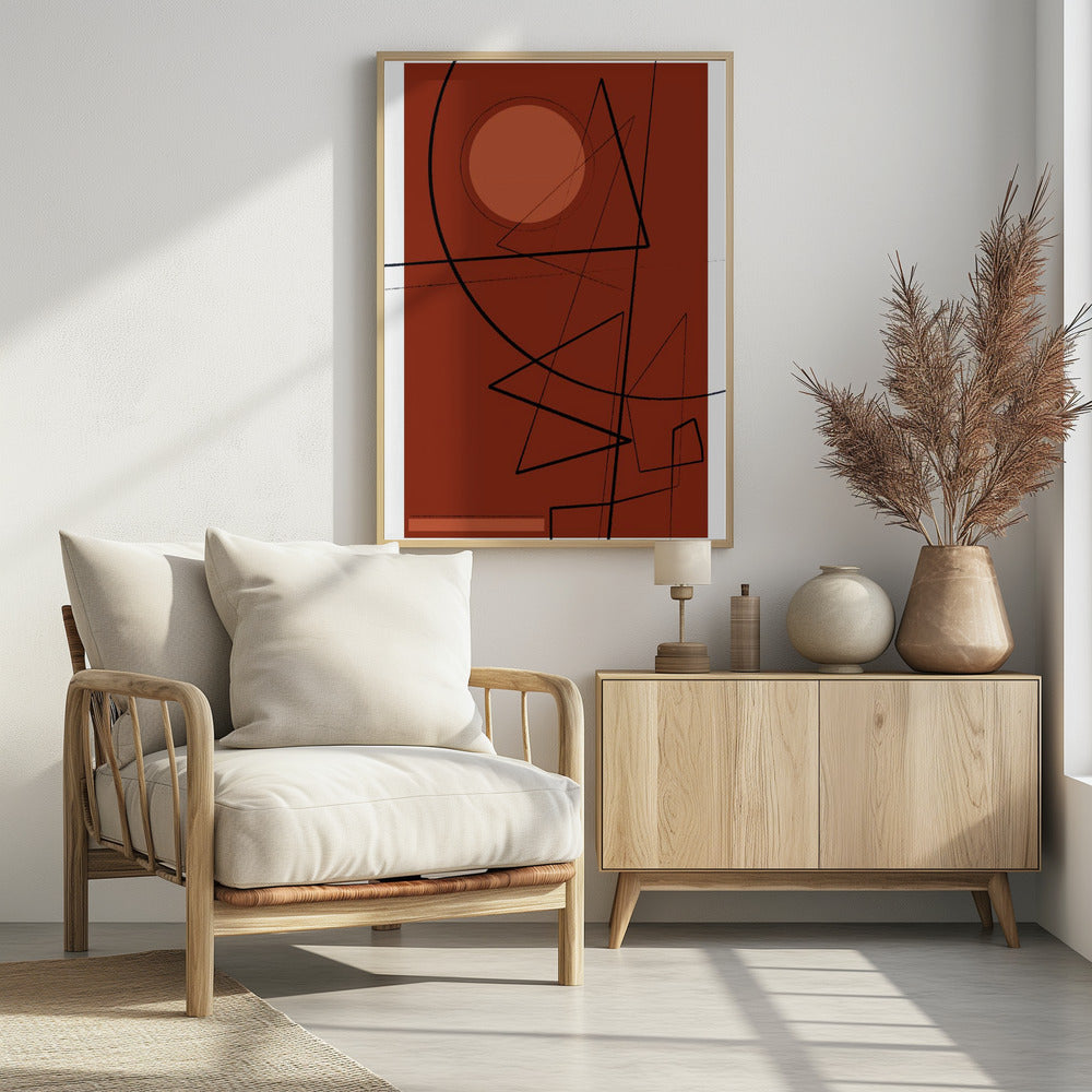 Crimson Geometry | Poster