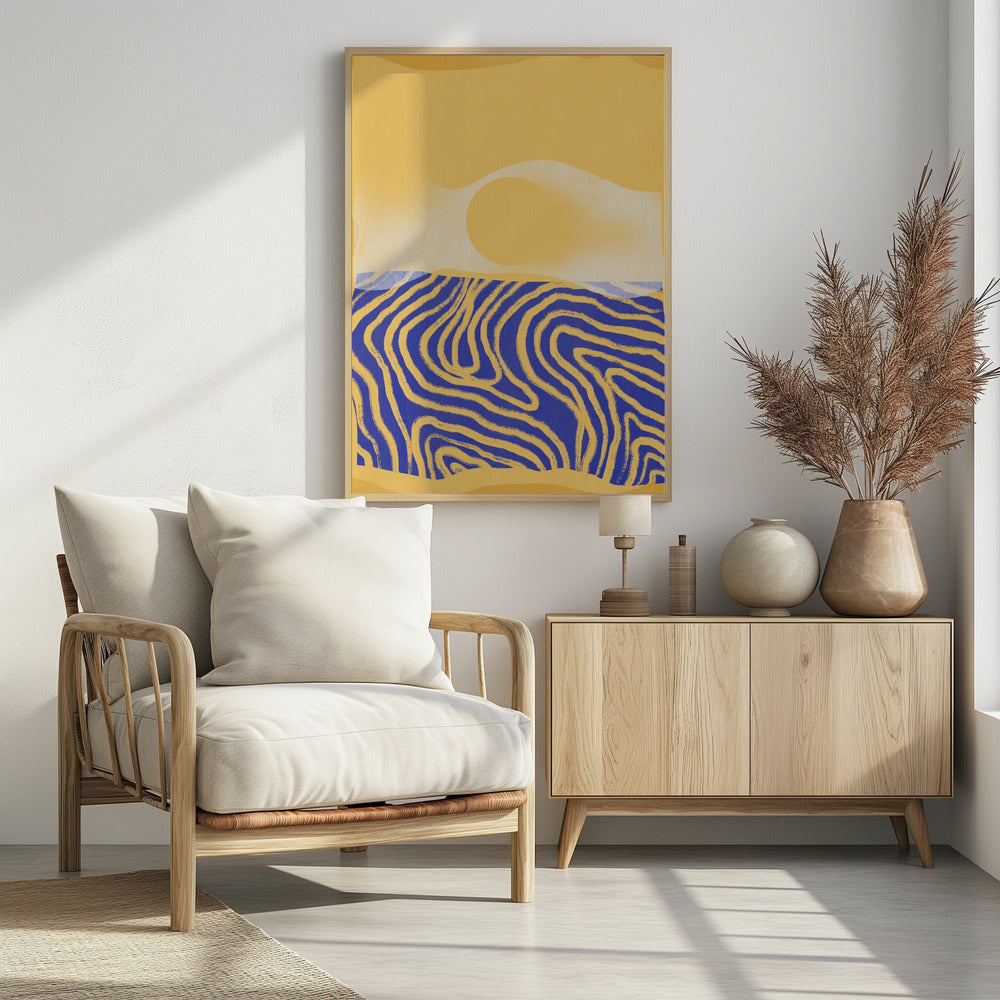 Golden Waves Harmony | Poster