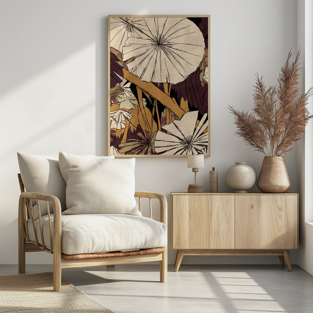 Tropical Gold Plants | Poster