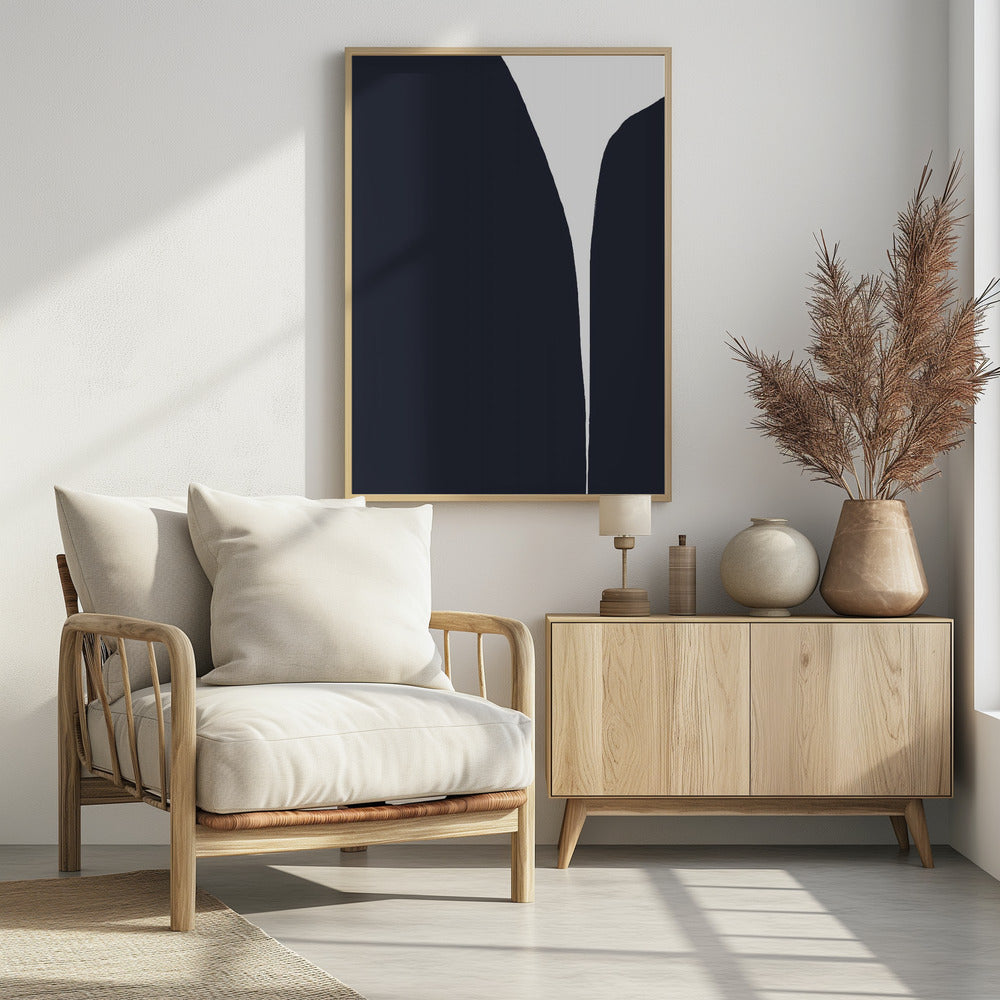 Minimalist Lines And A Striking Color Contrast | Poster