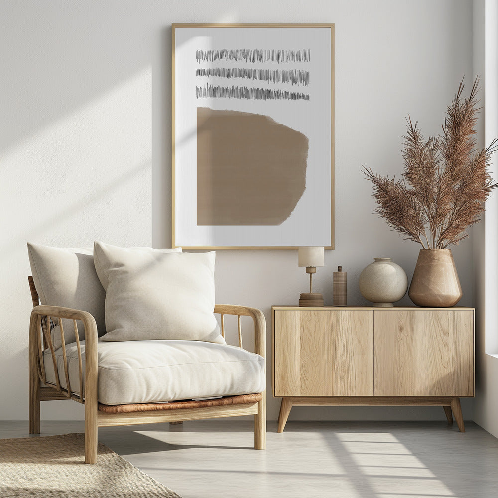 Elements With Intersecting Black Lines | Poster