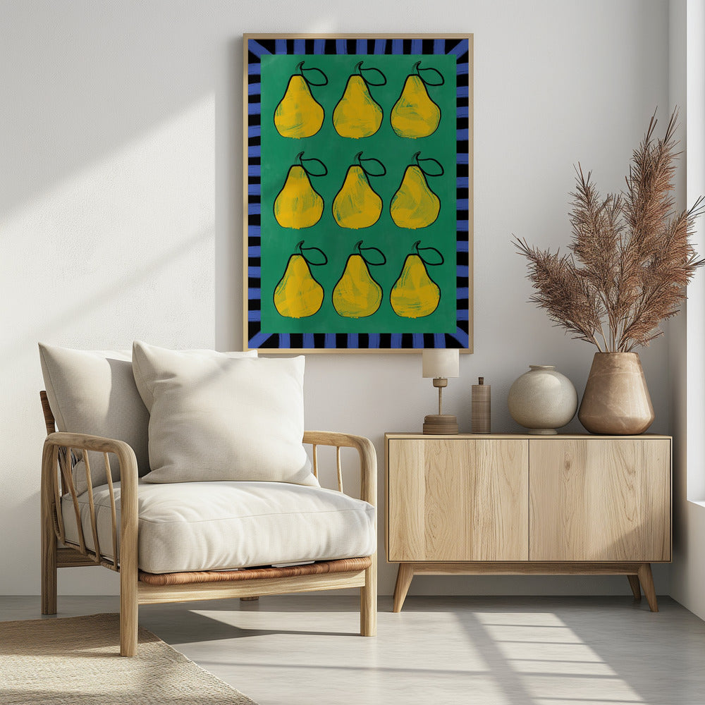 Pear Grid Harmony | Poster