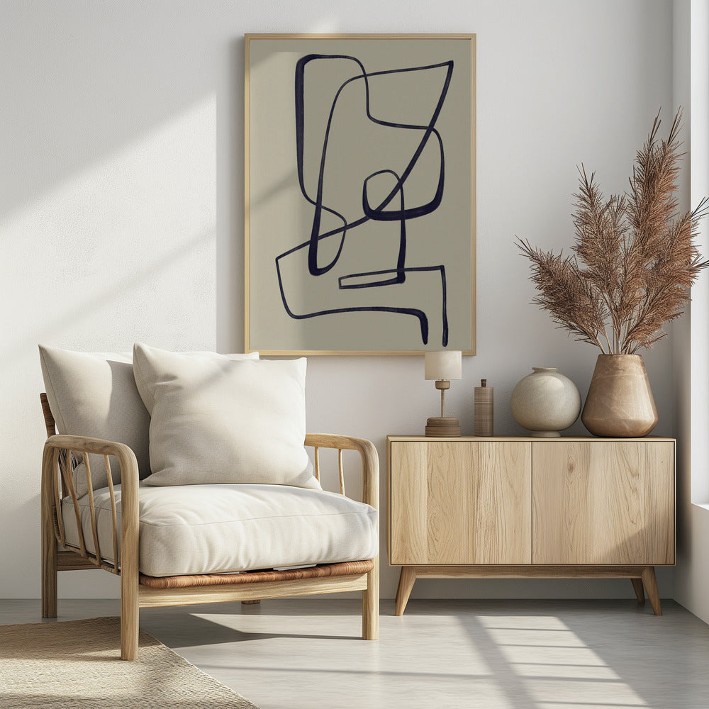 Curved Line Dance | Poster