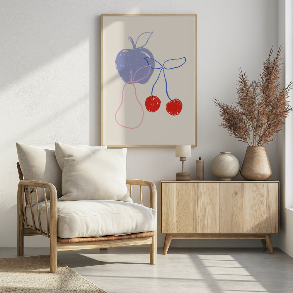 Apple, Cherry and Pear | Poster