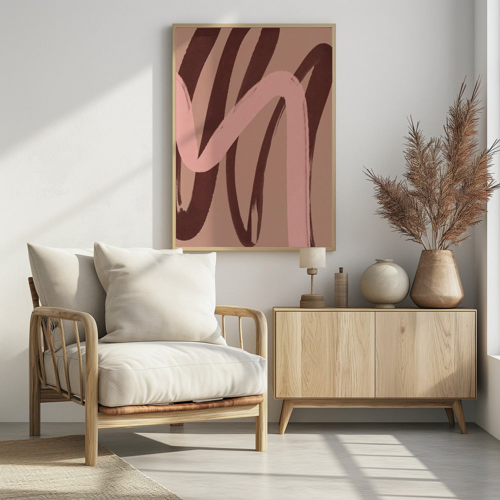 Curved Hues Dance | Poster