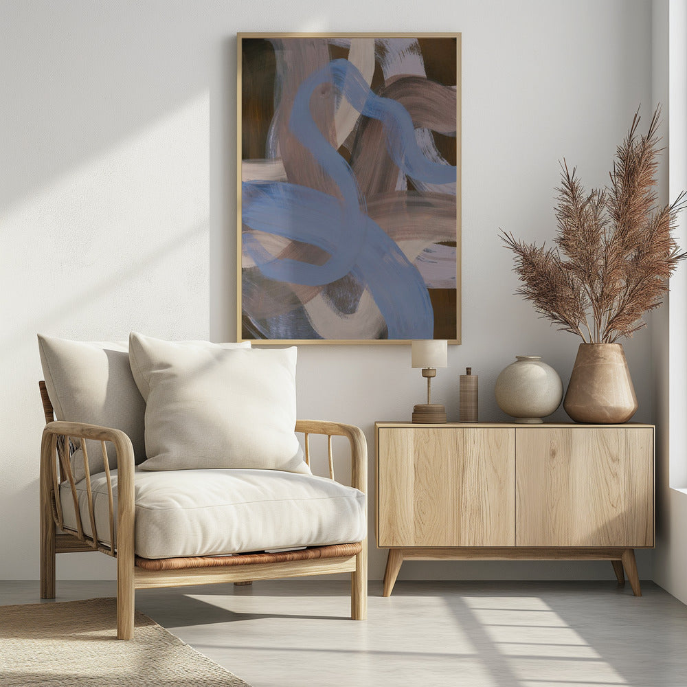 Abstract Brush Strokes 124X | Poster