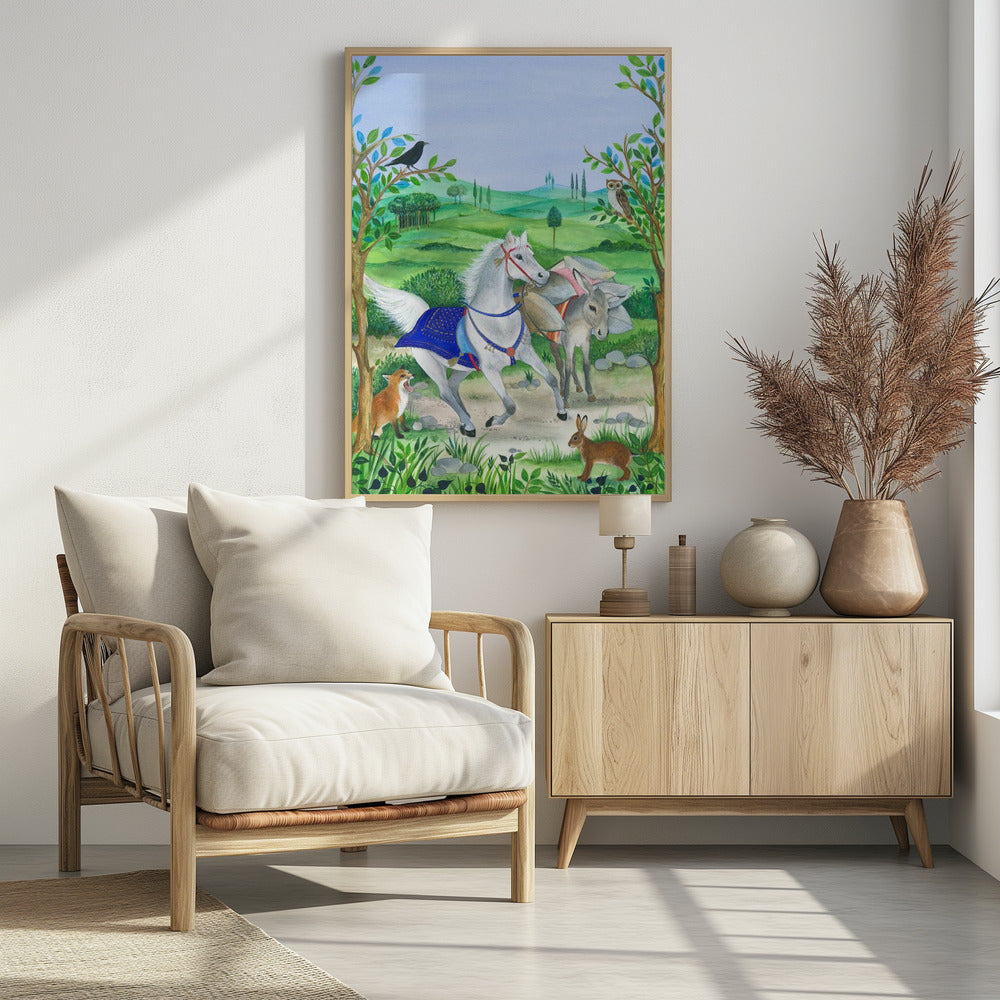 The Harmony Of Nature And Animal Life, | Poster