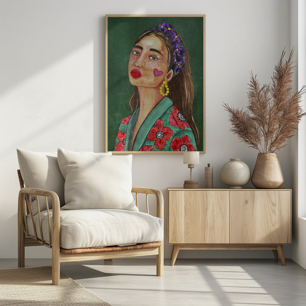 Girl with Hairband | Poster