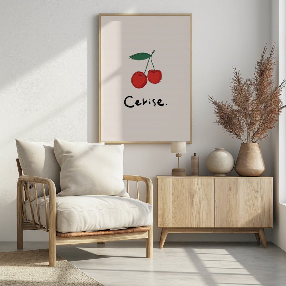 Modern French Fruits Collection &quot;Cherry / Cerise&quot; | Poster