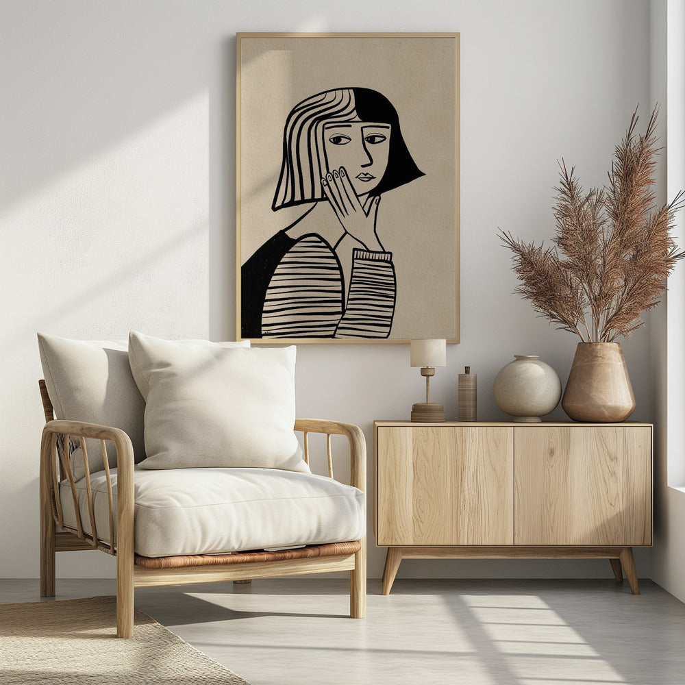 Thinking girl | Poster