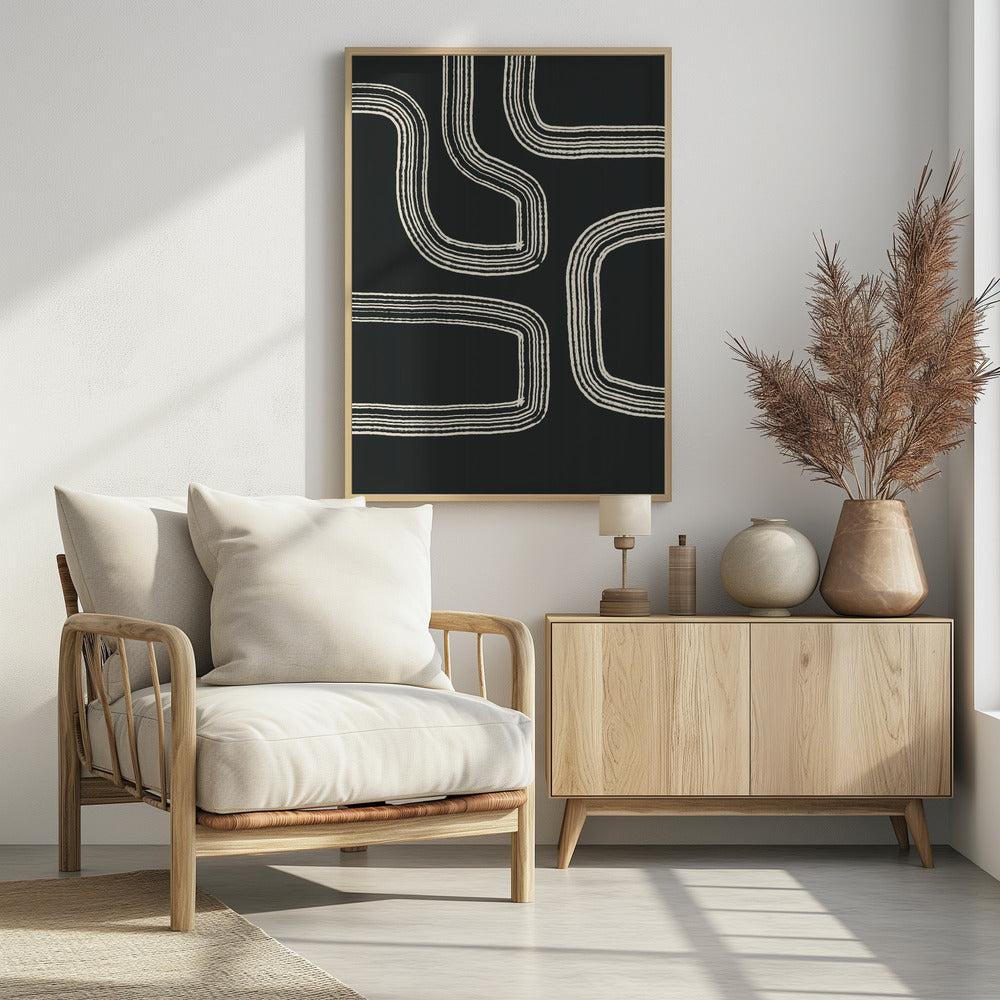 Bold Curved Lines | Poster