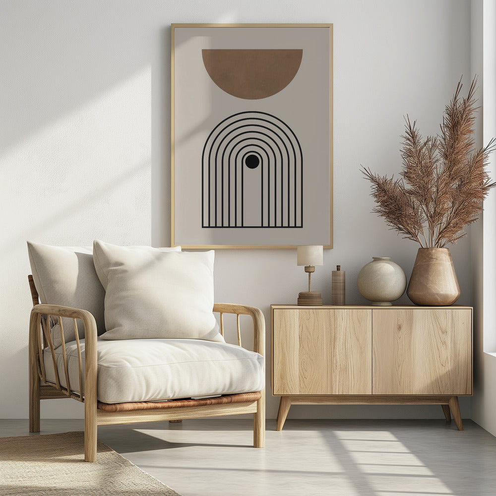Composition lines and circles 5 | Poster