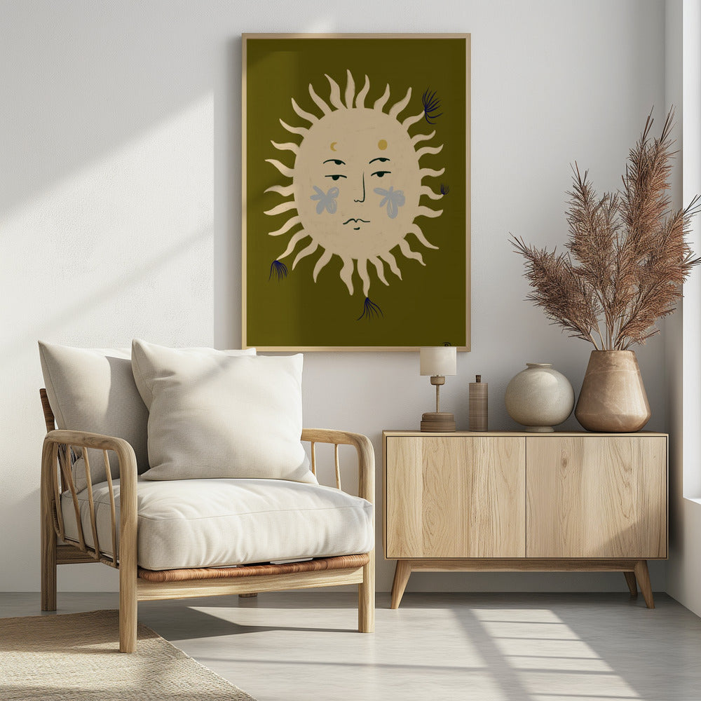Sun&#039;s Serene Face | Poster
