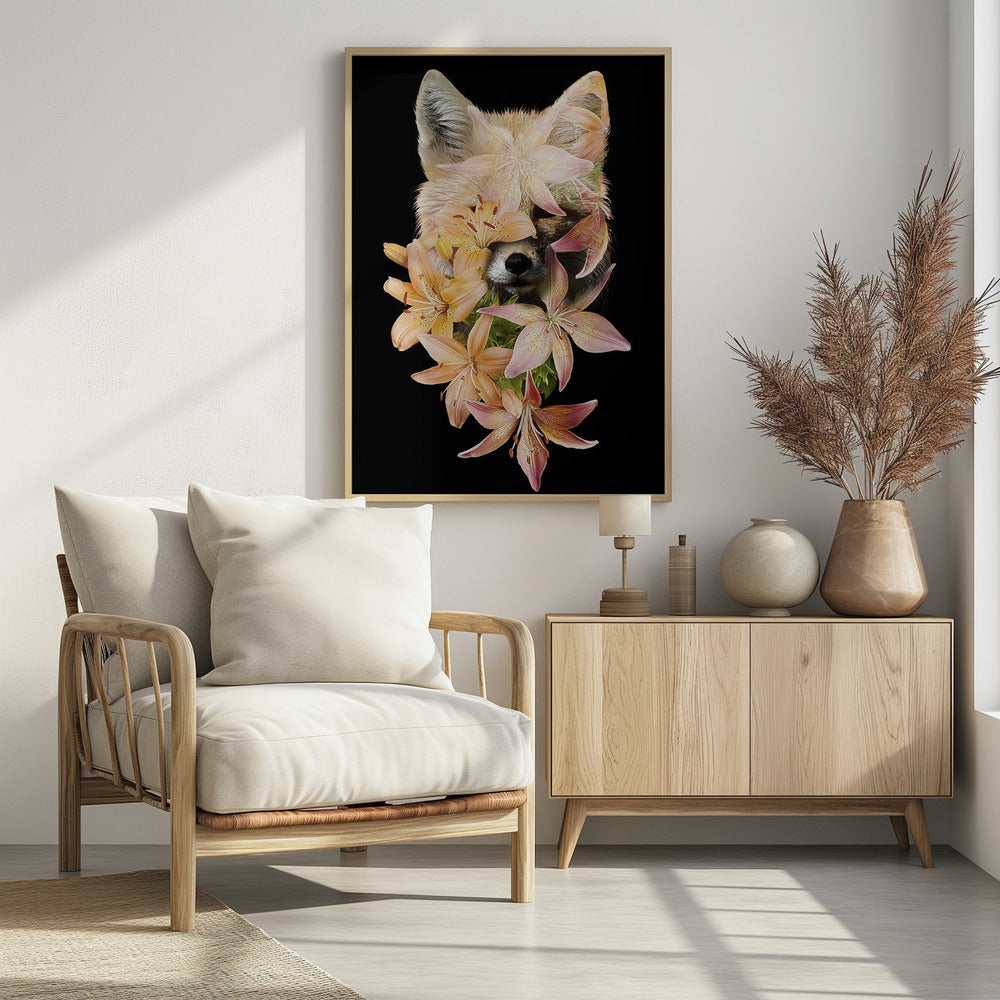 Foxy Flowers | Poster