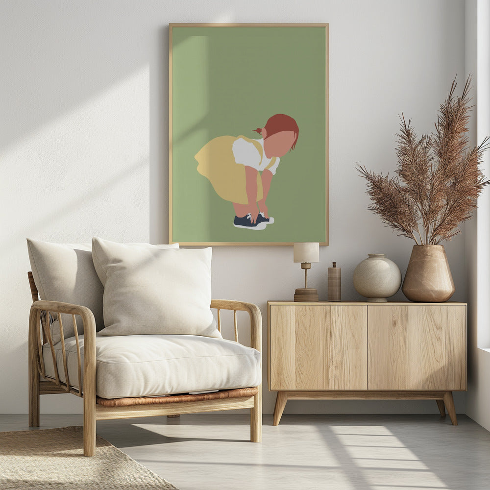 Lilou - Redhead Girl Silhouette | Poster