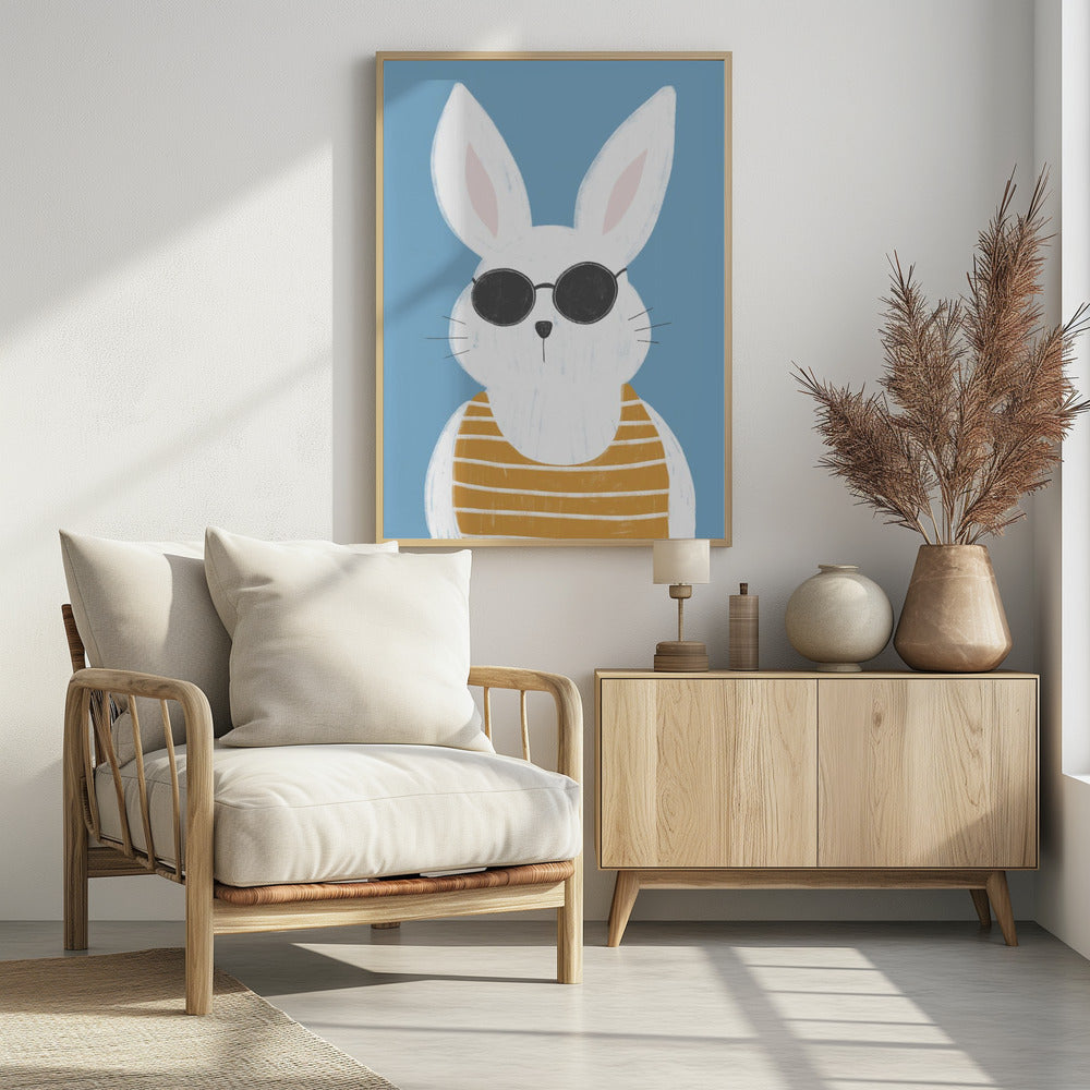 Summer bunny vintage | Poster