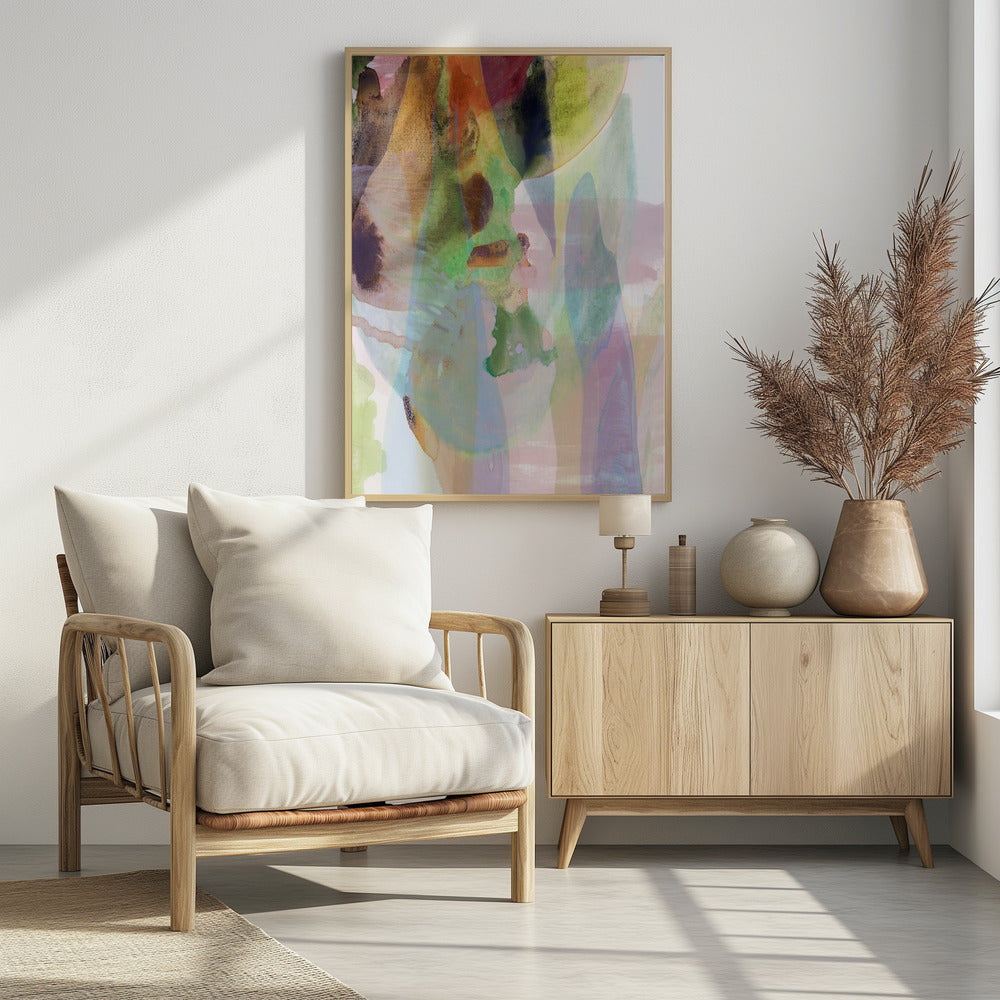 Translucent Abstract in Muted Hues | Poster