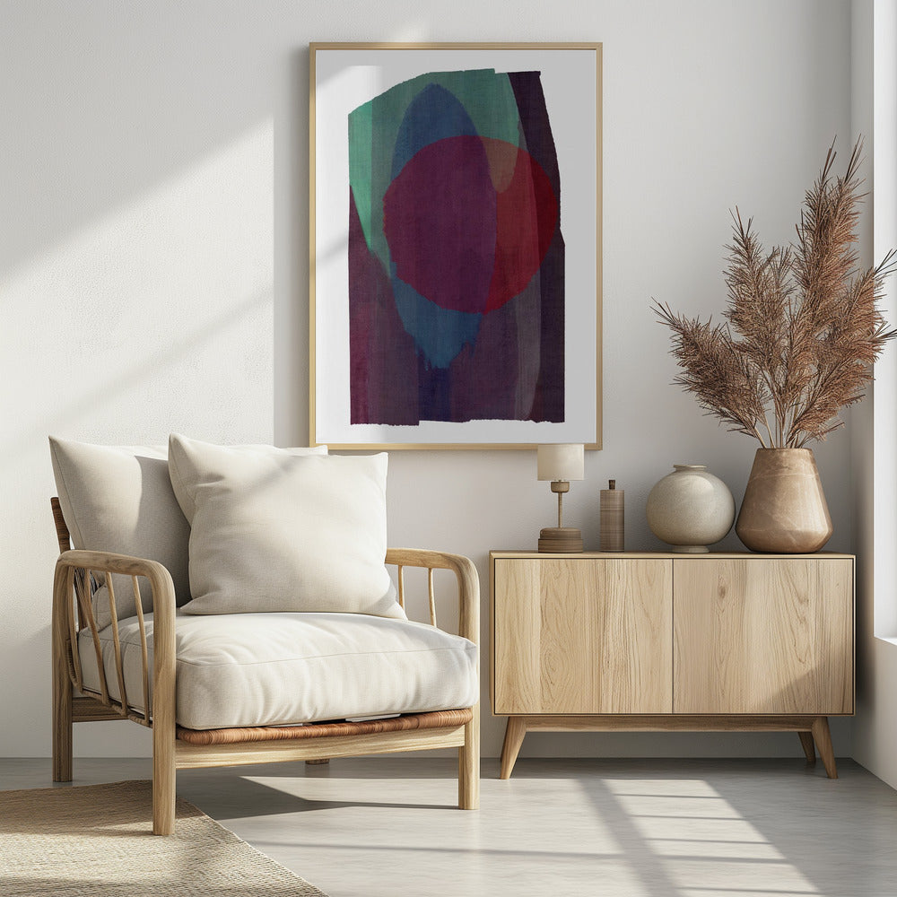 Geometric Shapes In Rich Tones | Poster