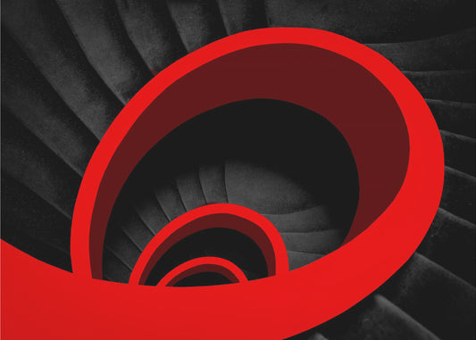 A red spiral | Wallpaper