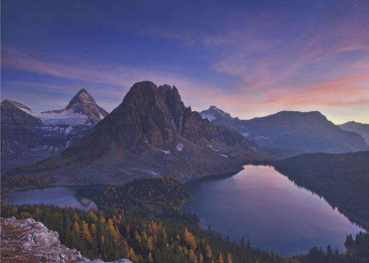 Twilight at Mount Assiniboine | Canvas