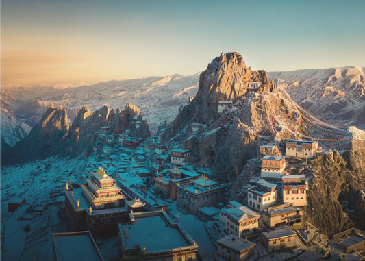 Tibetan temple 《崷崒孜珠》 | Canvas