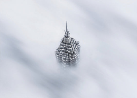 Shanghai Jinmao Tower in Clouds | Poster