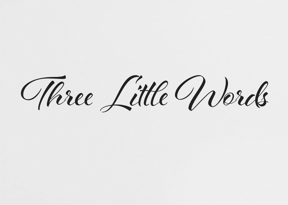 Three little words | Poster