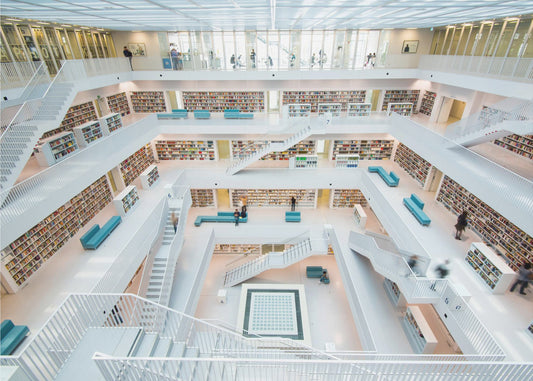 library Stuttgart | Wallpaper
